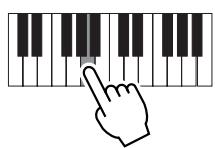 YAMAHA MOTIF ES6 - Enter the next 8th note A. - 1