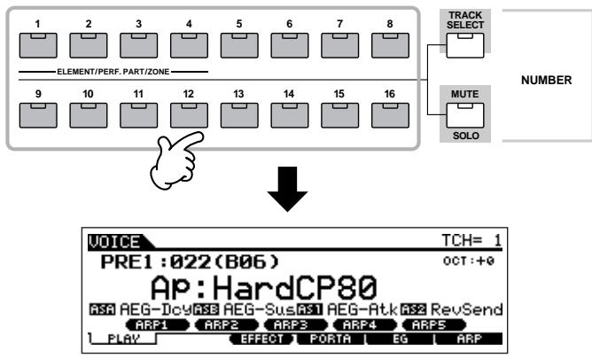 YAMAHA MOTIF ES6 - Select a Normal Voice Number. - 1