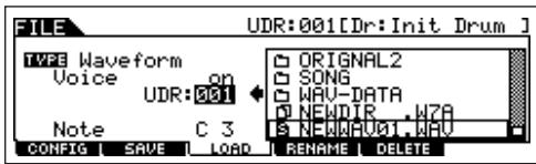 YAMAHA MOTIF ES6 - TIP Loading WAV or AIFF audio files to create a Waveform/Voice - 3