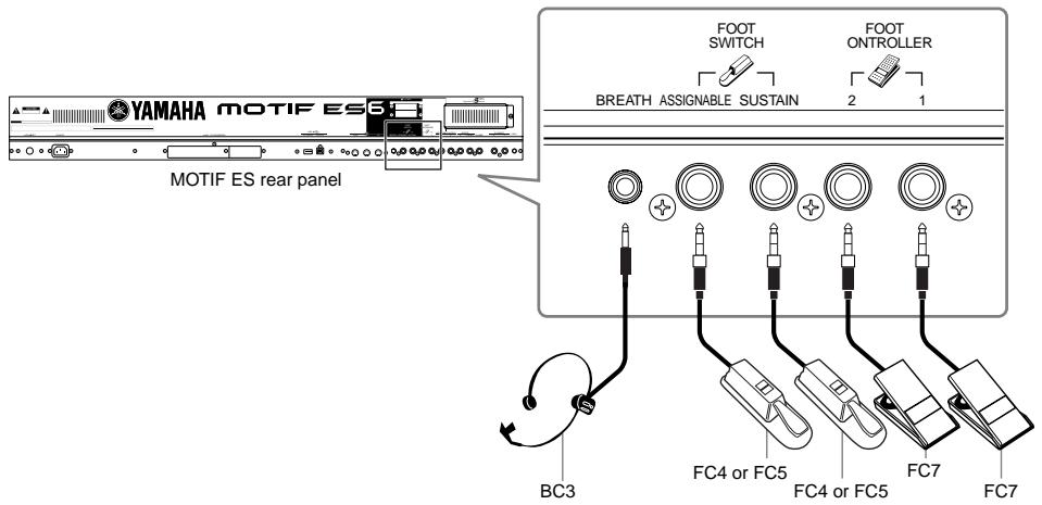 YAMAHA MOTIF ES6 - Connecting Various Controllers - 1