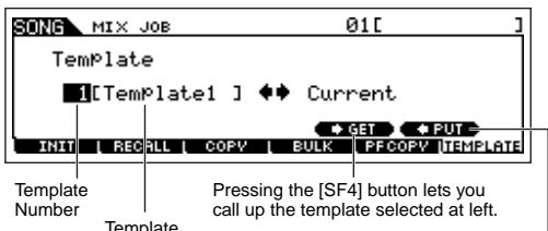 YAMAHA MOTIF ES6 - [F6] TEMPLATE - 1