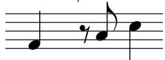 YAMAHA MOTIF ES6 - Enter the next 4th note C as shown below. - 3