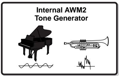 YAMAHA MOTIF ES6 - Internal AWM2 Tone Generator and optional Plug-in boards - 1