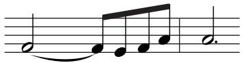 YAMAHA MOTIF ES6 - Follow the instructions below to enter the next dotted half note. - 2