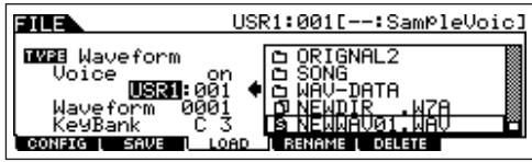 YAMAHA MOTIF ES6 - TIP Loading WAV or AIFF audio files to create a Waveform/Voice - 2