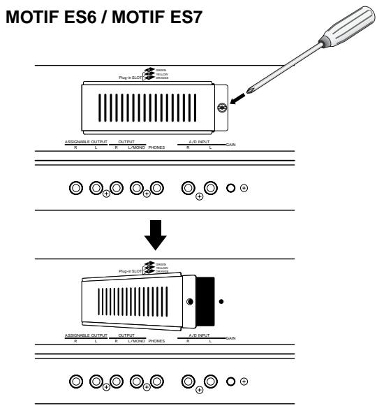 YAMAHA MOTIF ES6 - Installing the Plug-in Board - 1