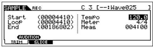 YAMAHA MOTIF ES6 - Set the start and end points to determine the actual portion of the sample to be used. - 1