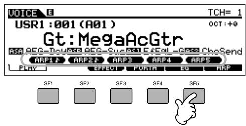 YAMAHA MOTIF ES6 - Changing the Arpeggio type during keyboard performance - 1
