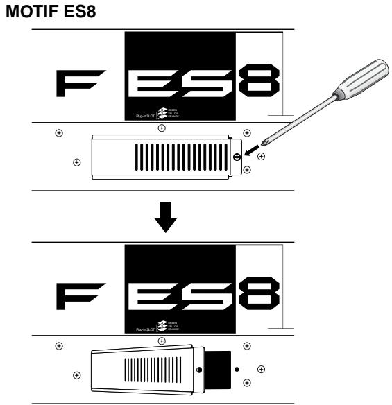 YAMAHA MOTIF ES6 - Installing the Plug-in Board - 2