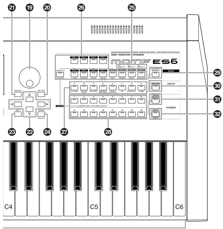YAMAHA MOTIF ES6 - Front Panel - 3