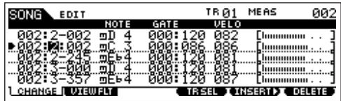 YAMAHA MOTIF ES6 - - Inserting New Events - 3
