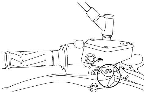 YAMAHA MT-01 - Checking and lubricating the brake and clutch levers - 1