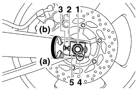 YAMAHA MT-01 - To adjust the drive chain slack - 1