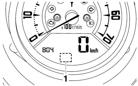YAMAHA MT-01 - Odometer and tripmeter modes - 2