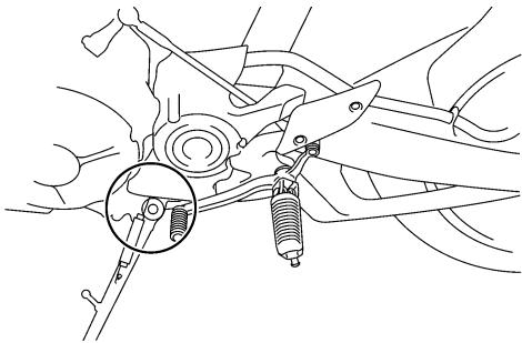 YAMAHA MT-01 - Checking and lubricating the sidestand - 1