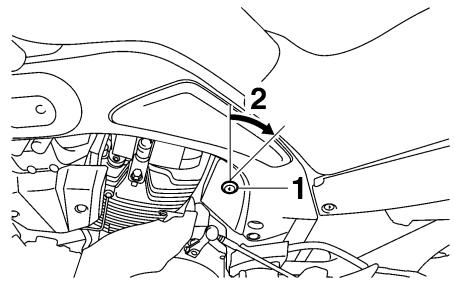 YAMAHA MT-01 - To remove the seat - 1