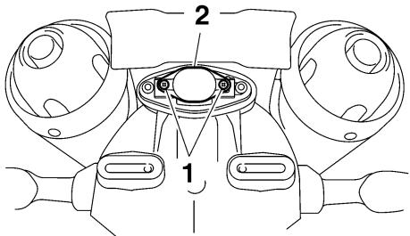 YAMAHA MT-01 - Replacing the license plate light bulb - 2