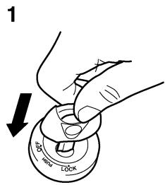 YAMAHA MT-01 - To lock the steering - 1