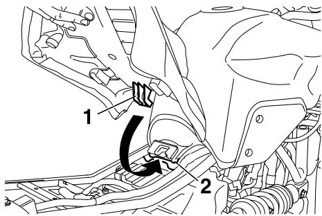 YAMAHA MT-03 - To install the rider seat - 1