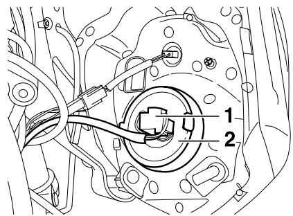 YAMAHA MT-03 - Replacing the headlight bulb - 1
