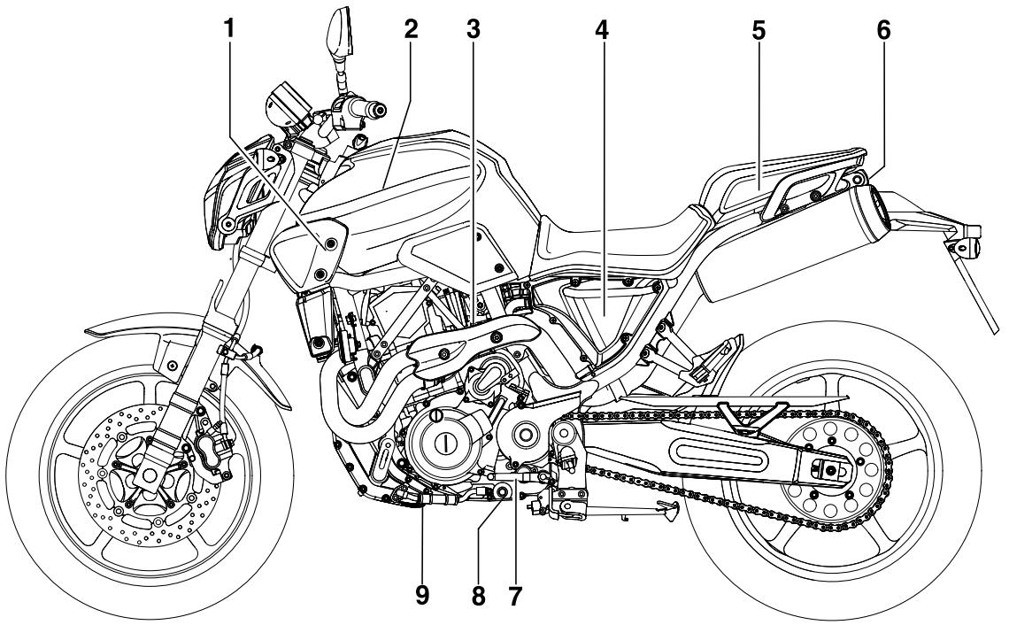 YAMAHA MT-03 - Left view - 1