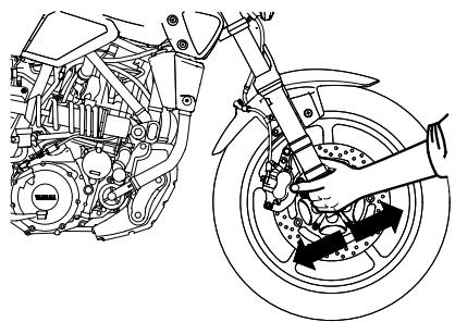 YAMAHA MT-03 - Checking the steering - 1