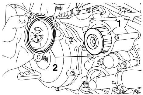 YAMAHA MT-03 - To change the engine oil (with or without oil filter element replacement) - 3