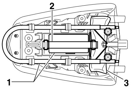 YAMAHA MT-03 - To remove the passenger seat - 2