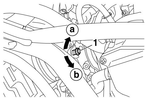 YAMAHA MT-03 - Adjusting the engine idling speed - 1