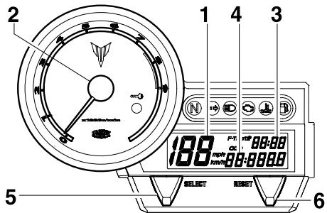 YAMAHA MT03-2006 - Multi-function meter unit - 1