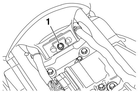 YAMAHA MT03-2006 - To access the battery - 1