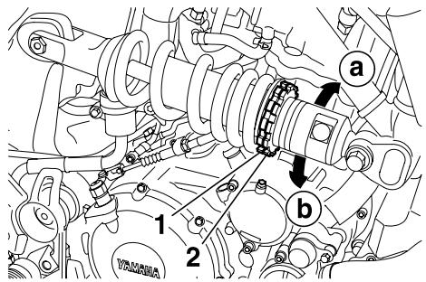 YAMAHA MT03-2006 - Adjusting the shock absorber assembly - 1