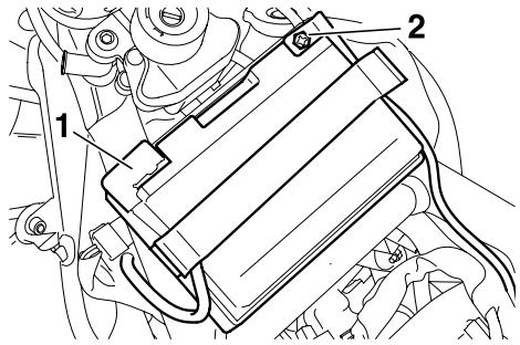 YAMAHA MT03-2006 - To access the battery - 4