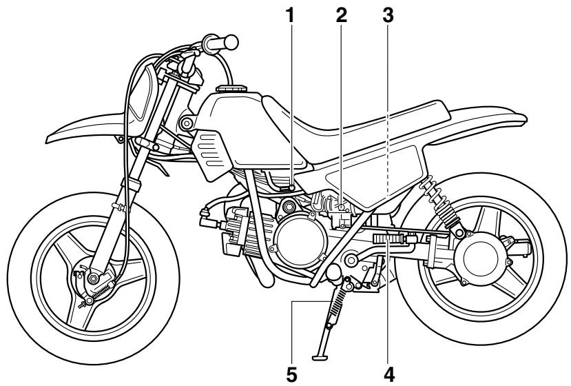 YAMAHA PW50 - Left view - 1