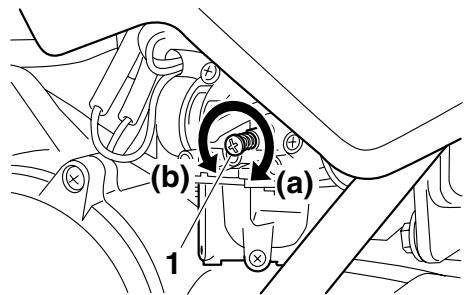 YAMAHA PW50 - Adjusting the engine idling speed - 1