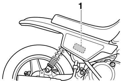 YAMAHA PW50 - Model label - 3