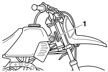 YAMAHA PW50 - Vehicle identification number - 1