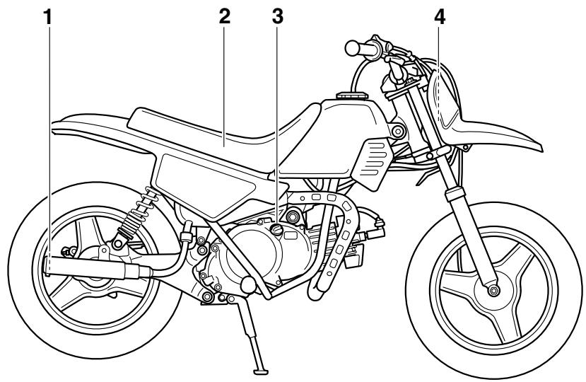 YAMAHA PW50 - Right view - 1
