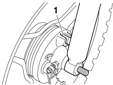 YAMAHA PW50 - To install the front wheel - 2