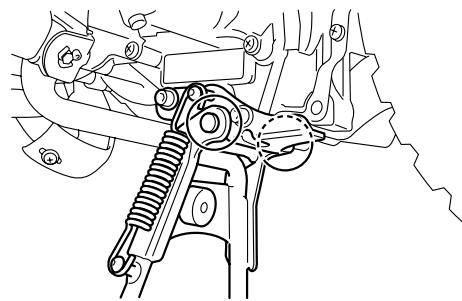 YAMAHA PW50 - Checking and lubricating the centerstand - 1