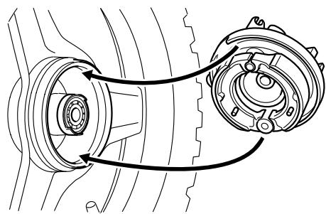 YAMAHA PW50 - To install the front wheel - 1
