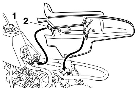 YAMAHA PW50 - To install the seat - 1