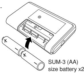YAMAHA SV-150 - Using Batteries - 2