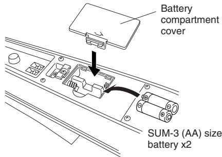 YAMAHA SV-C50 - Using Batteries - 1