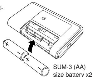 YAMAHA SV150/SV-150S - ■ Using Batteries - 2