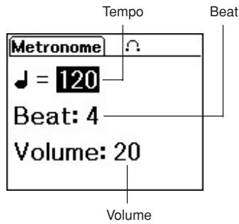 YAMAHA SV150/SV-150S - ■ Using the Built-In Metronome - 1