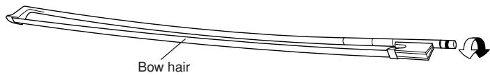 YAMAHA SV150/SV-150S - ■ The Bow (supplied with the SV150S) - 2