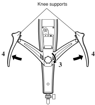 YAMAHA SVC-210 - ■ Setting the Knee Supports - 4