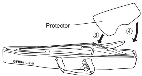 YAMAHA SVC-210 - - Setting the Protector - 2