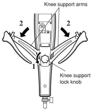 YAMAHA SVC-210 - ■ Setting the Knee Supports - 3